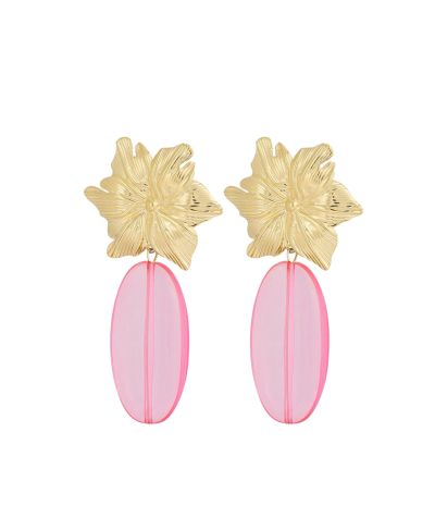 Oorhangers met bloem 