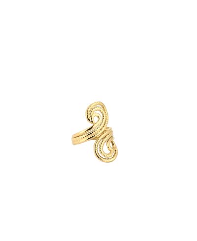 Goudkleurige ornament ring