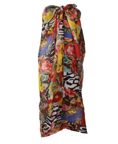 Hailey sarong met patchwork print