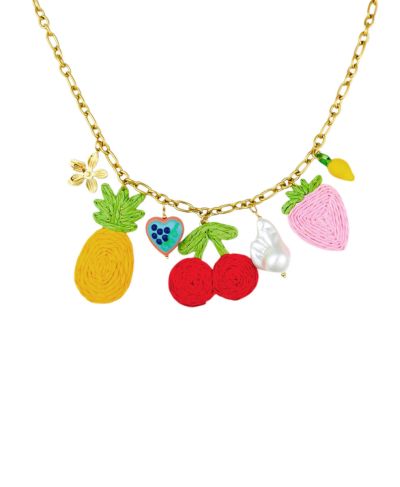 Halsketting met fruit bedels