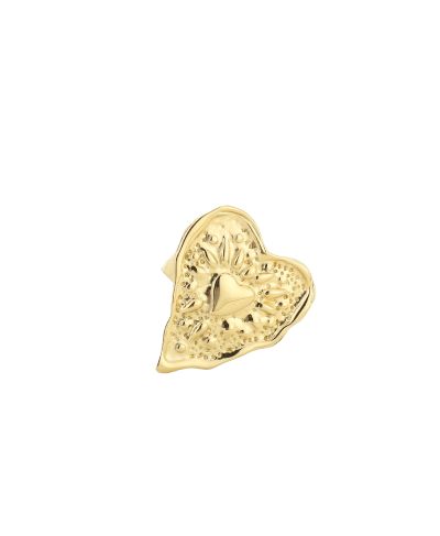 Statement ring in goud met XL hart