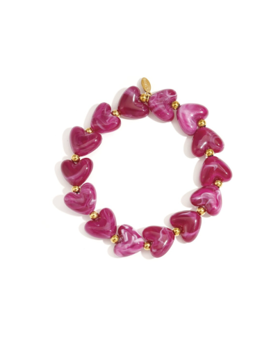 Hartjes armband met kralen