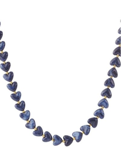 Hartjes kralenketting met marmer effect