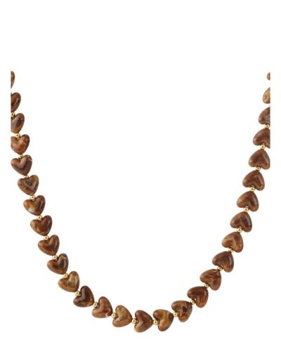 Hartjes kralenketting met marmer effect