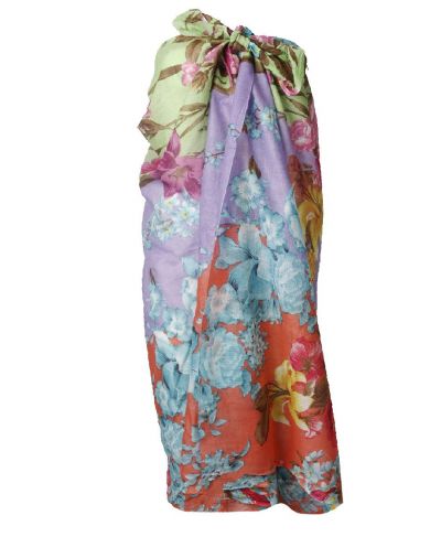 Jessy sarong in lila en zalmroze