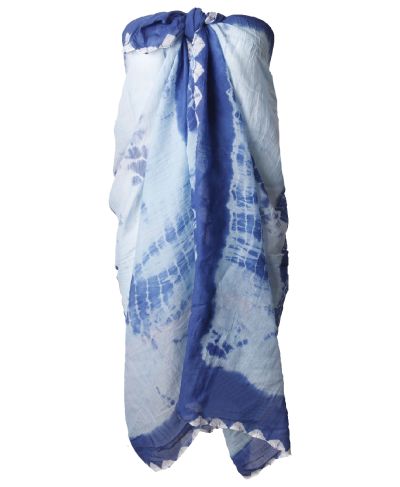 Katoenen sarong met tie-dye print
