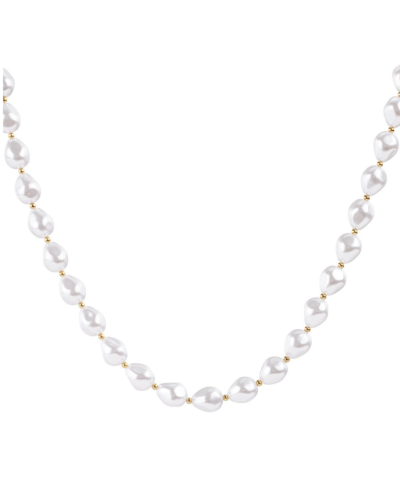 Parelketting met gouden kraaltjes