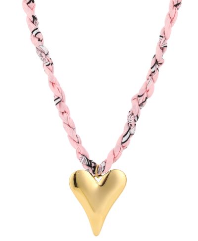 Bandana ketting met XL hart