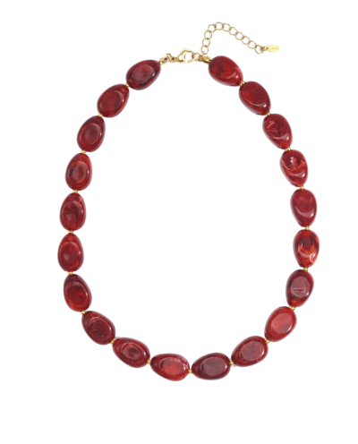 Lola kralenketting met natuursteen look