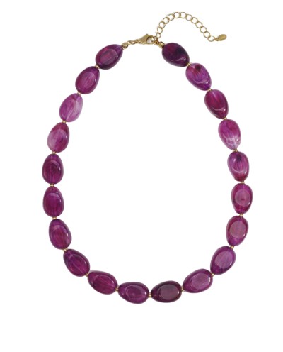 Lola kralenketting met natuursteen look