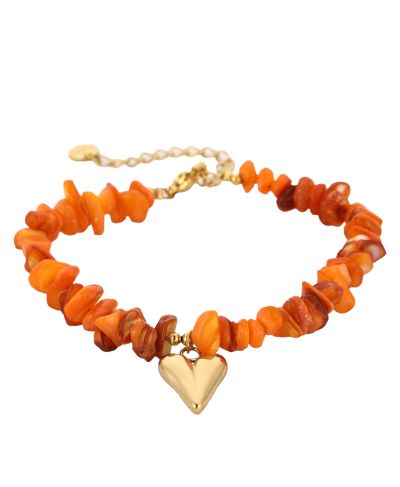 Koraalsteentjes armband