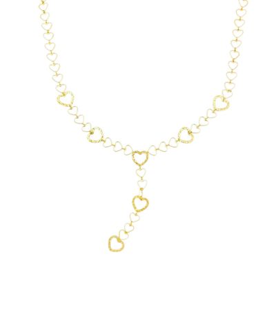 Lange Y-ketting – hartjesdesign 
