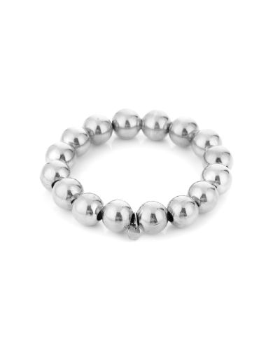 Lauri – Zilveren RVS bolletjes armband