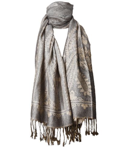 Layla pashmina sjaal met paisley motief