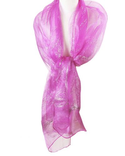 Orchidee-roze stola met lurex