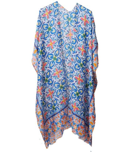 Luchtige 'Joy' kimono in blauw