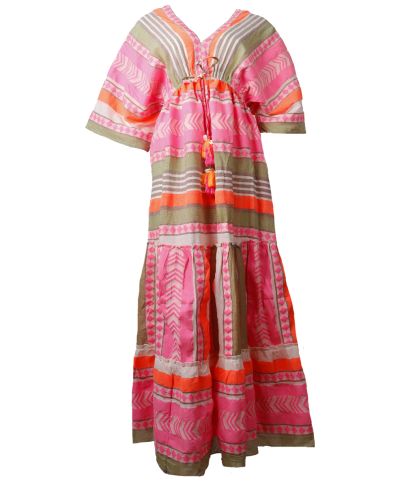 Maxi-jurk met aztekenpatroon