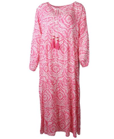 Maxi-jurk met roze floralprint