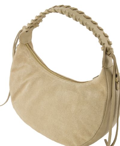 Ava suéde handtas in beige
