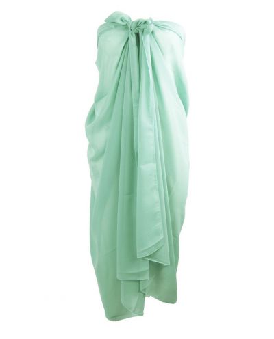 Licht-mintgroene pareo van crêpe voile