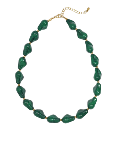 Ovale kralenketting – stijlvolle natuursteenlook