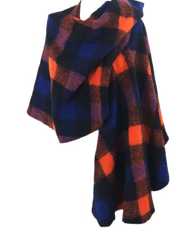 Omslagdoek met meerkleurige ruiten