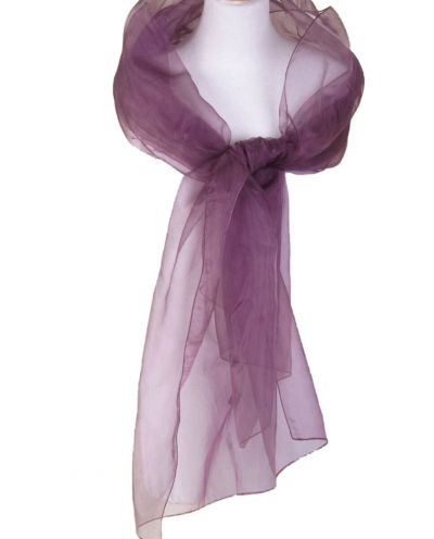 Paarse organza stola