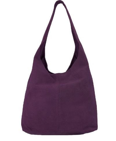 Paarse shopper met rits