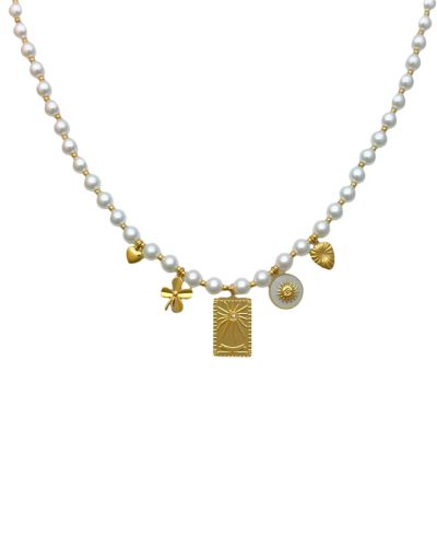 Parelketting met bedels
