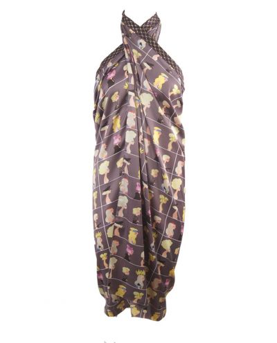Pareo met strikband en Paris fashion girls print