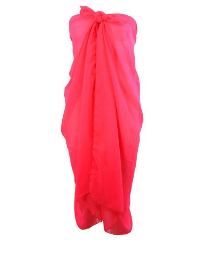Neon roze crêpe voile pareo