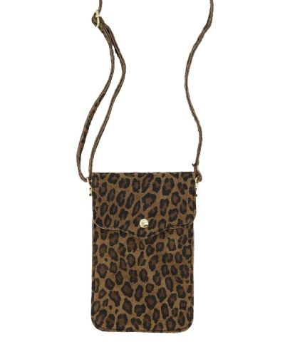 Leopard suède telefoontasje