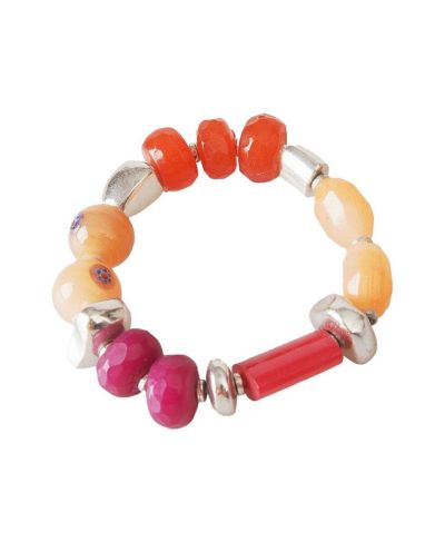 Stretch armbandje van (glas)kralen