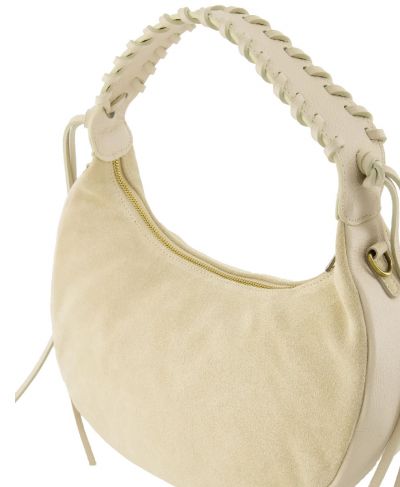 Ava suéde handtas in de kleur zand