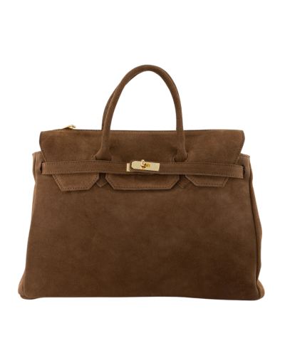 Jessa suède handtas XL