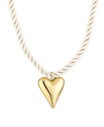 Touwketting met XL hart