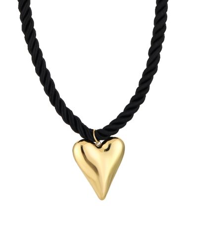 Touwketting met XL hart