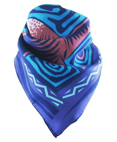 Twill zijden halsdoek met sterrenbeeld Boogschutter