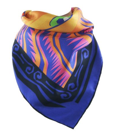 Twill zijden halsdoek met sterrenbeeld Leeuw