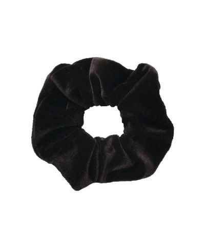 Velvet Scrunchie - Donkerbruin