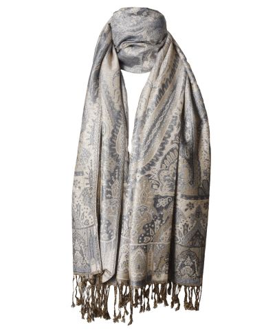 Vera pashmina sjaal met ornamentpatroon