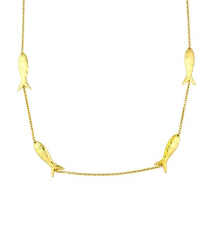 Lange ketting met visjes