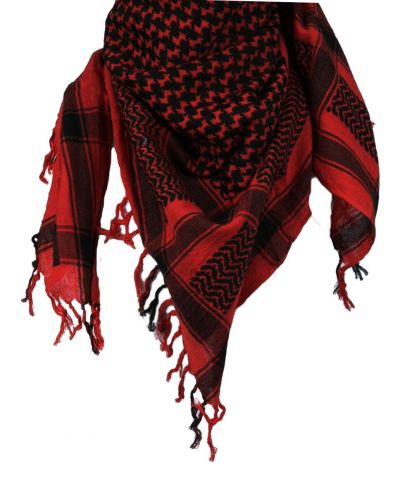 PLO sjaal / Arafat sjaal in zwart-rood