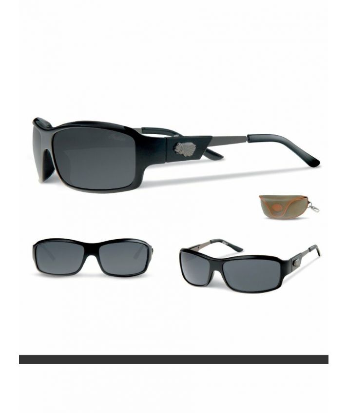 Casual zonnebril van kunststof en stalen brilpoten