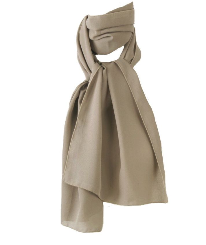 Taupe kleurige crêpe sjaal
