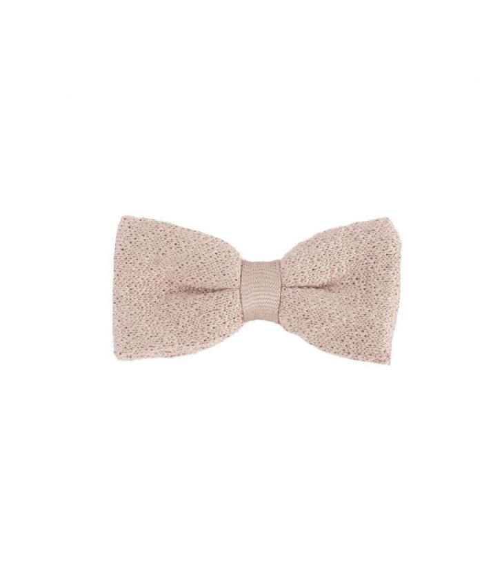 Beige bruine gebreide vlinderstrik