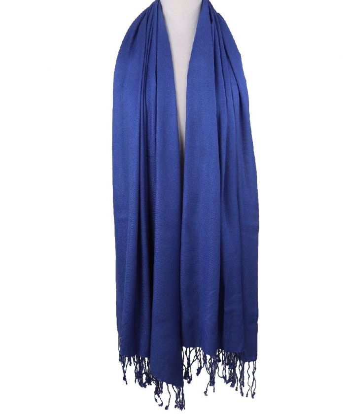 Blauwe pashmina sjaal