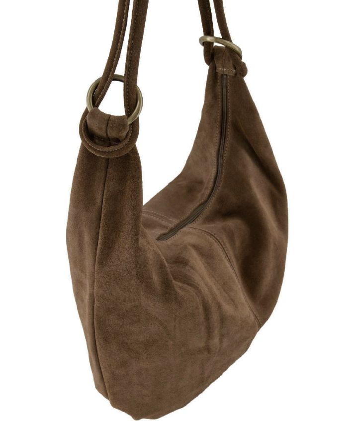 Suède shopper tas