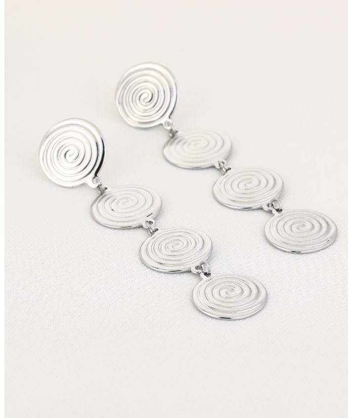 Cirkel oorbellen in zilver