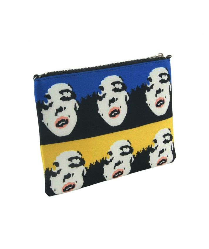 Clutch met pop-art print